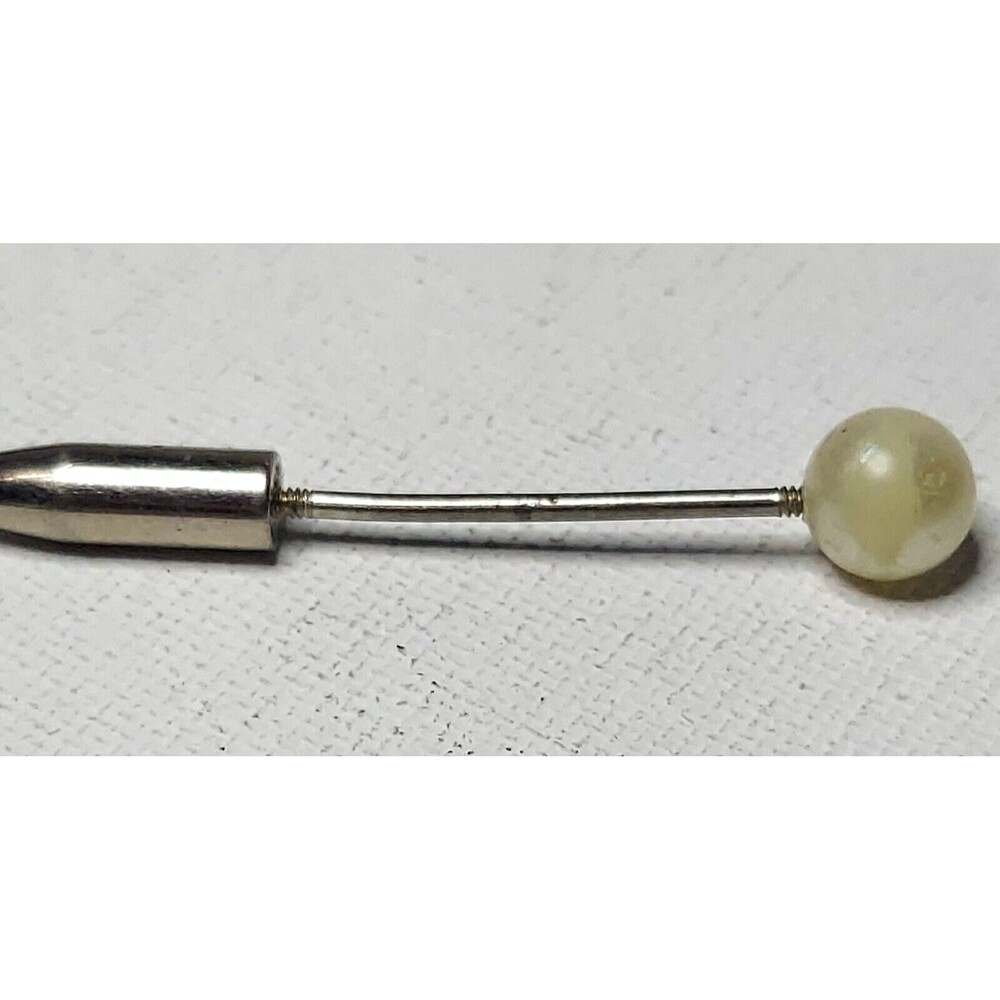 Stickpin Faux pearl 1.75 in Safety end